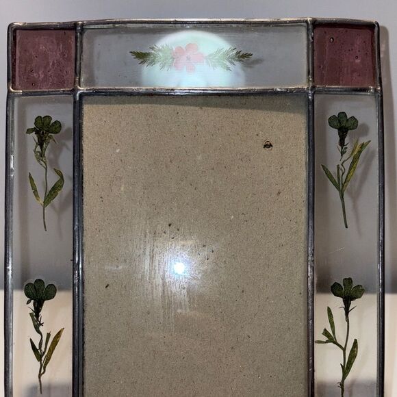 Floral Stained Glass Picture Frame - Picture 3 of 8